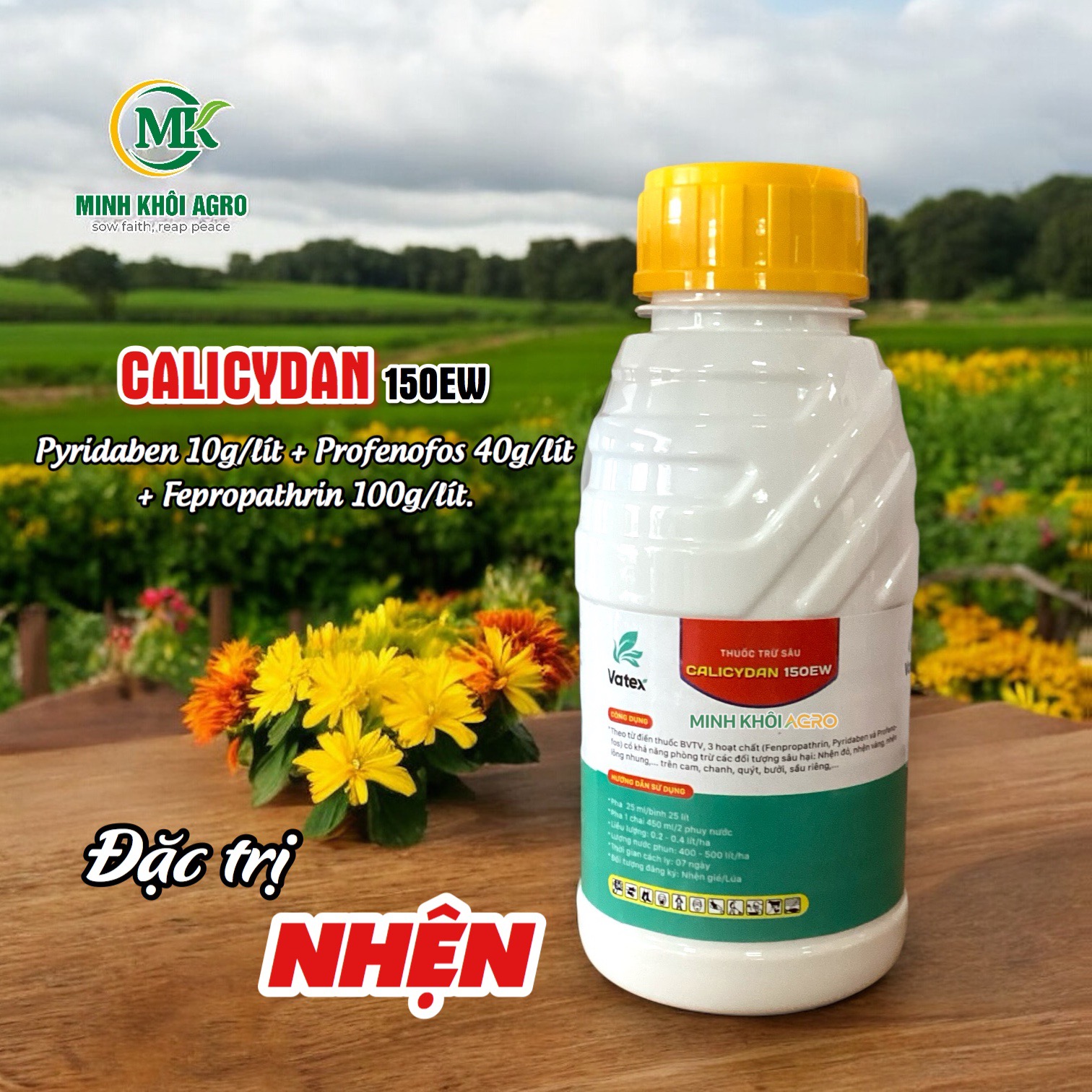 Thuốc trừ nhện CALICYDAN 150EW | Sạch nhện, mát cây